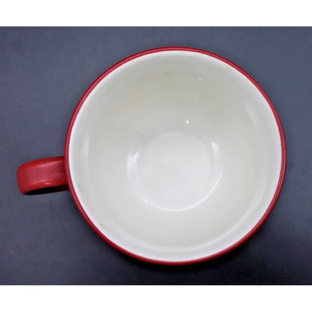 Noritake Colorwave Raspberry Espresso Cup & Saucer Set Stoneware Red